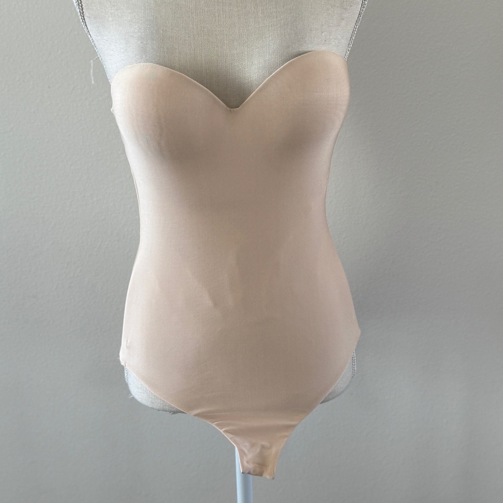 EUC Felina strapless thong bodysuit , wore ONCE, size 34 DD